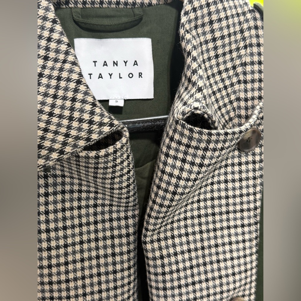 NWOT! Tanya Taylor Walton Gingham Cotton Double-Breasted Jacket - Picture 4 of 8